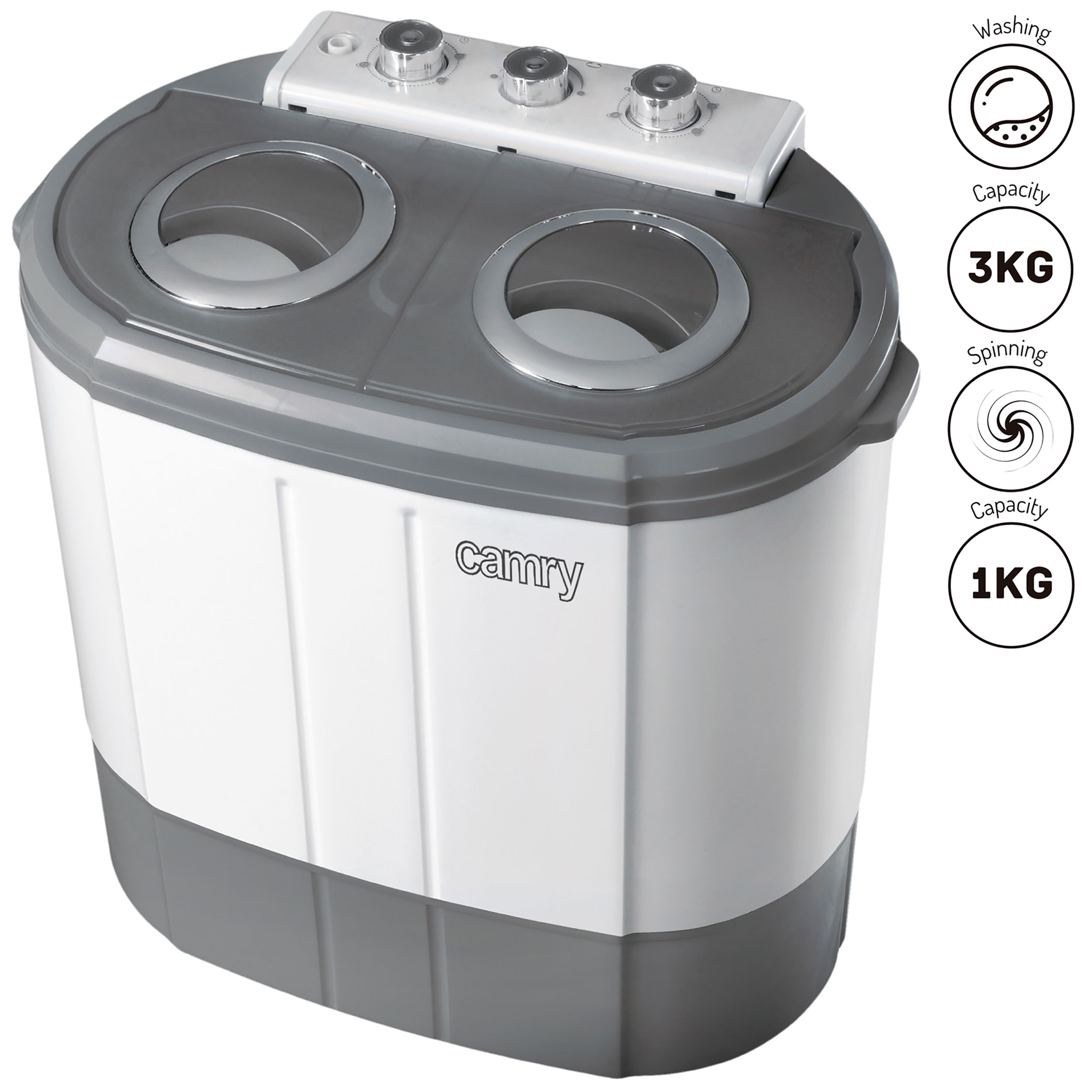 Mini lavadora centrifugadora portátil Camry CR 8052
