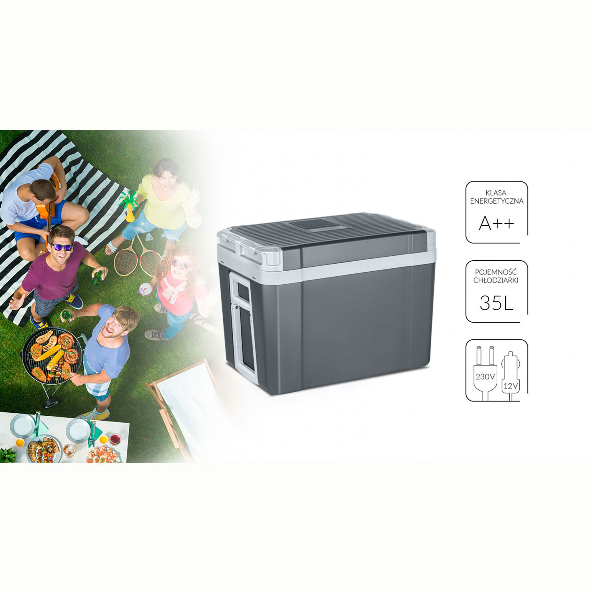 Nevera Tropical - 34 Litros - Con Portavasos