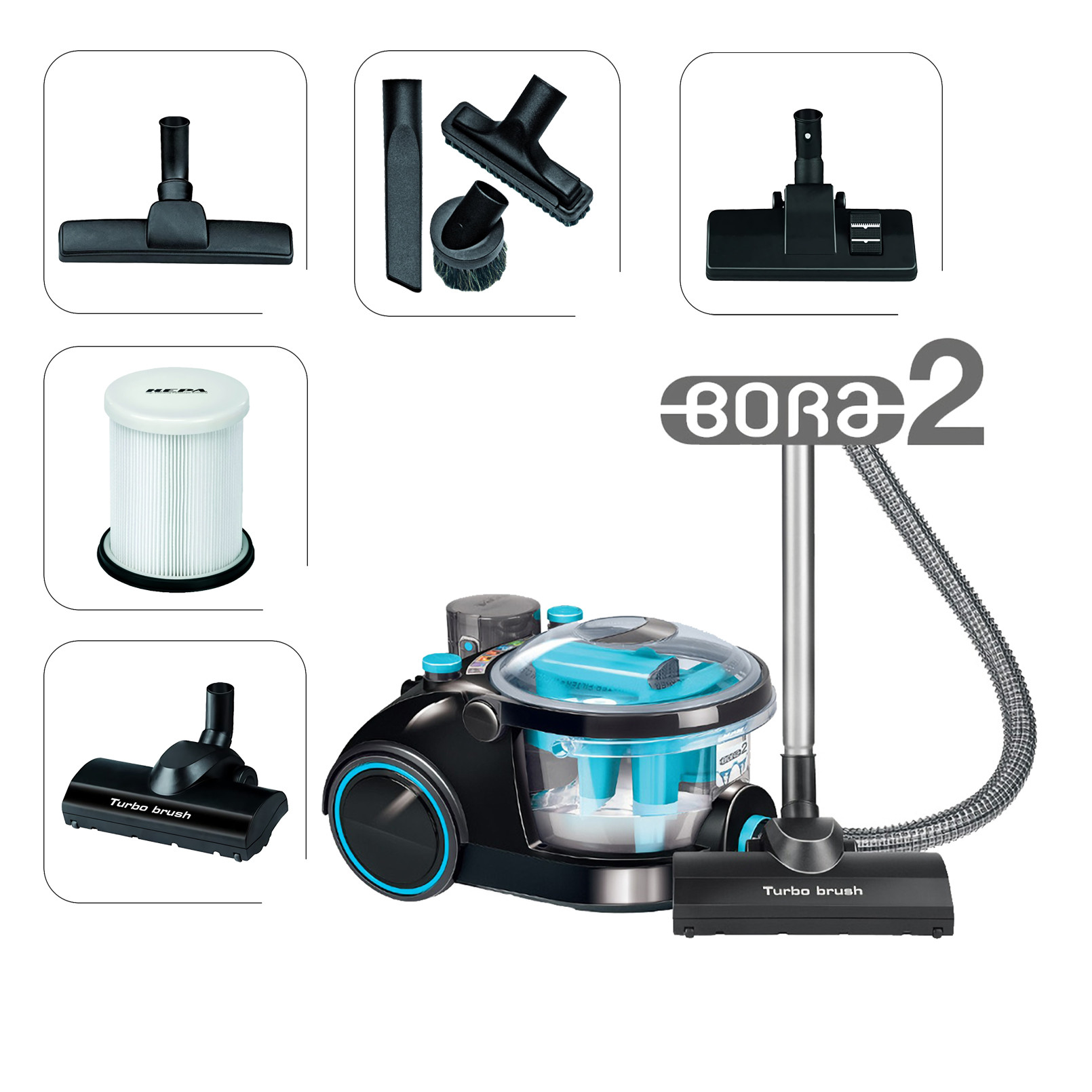 MPM Aspirador Filtro De Agua 1.2L 2400W azul MOD-19/8