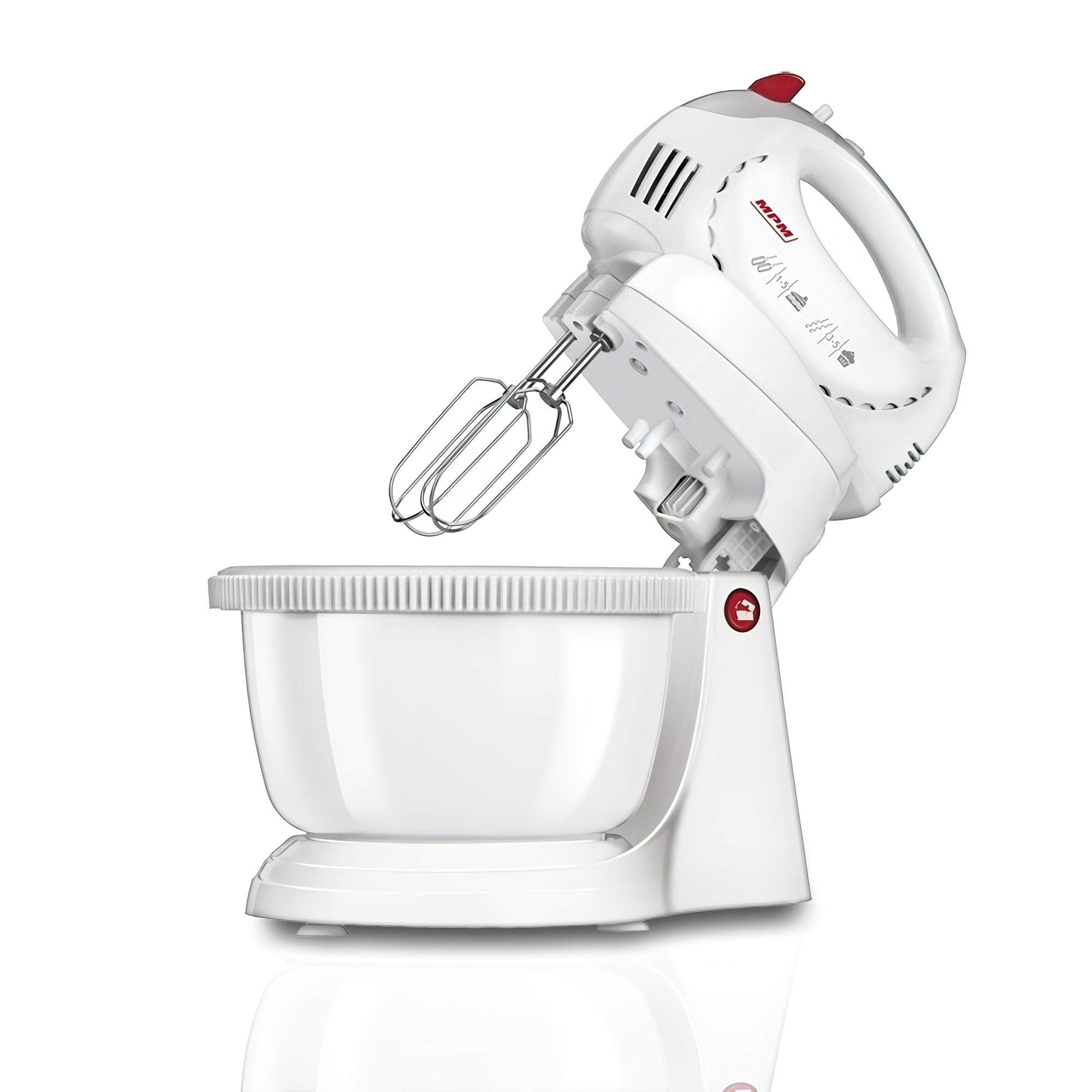 MPM MMR-17Z Batidora Amasadora repostería con bol 2.4 L giratorio, 5