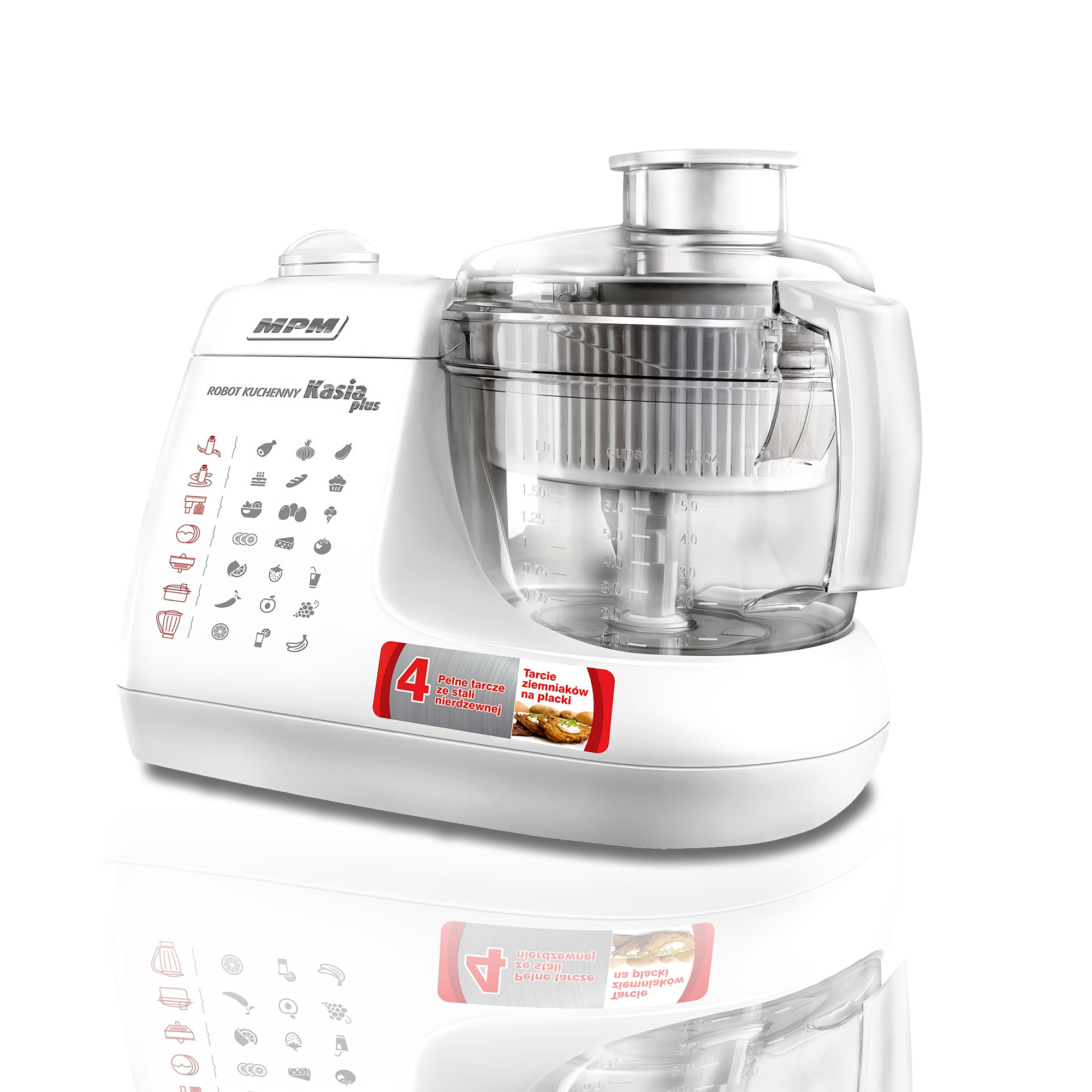 MPM MRK 11 Procesador de Alimentos de Cocina Eléctrico Licuadora,Exprimidor y picadora 1,5 L de segunda mano por 12