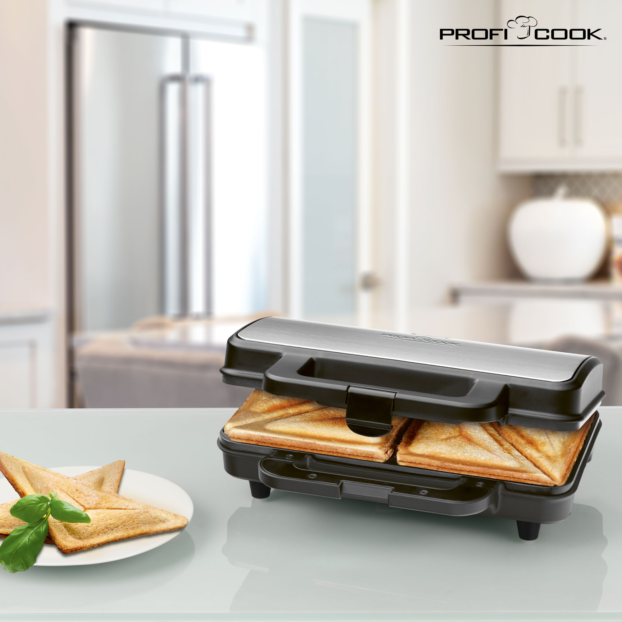 Proficook Sandwichera para sandwiches grandes ST 1092