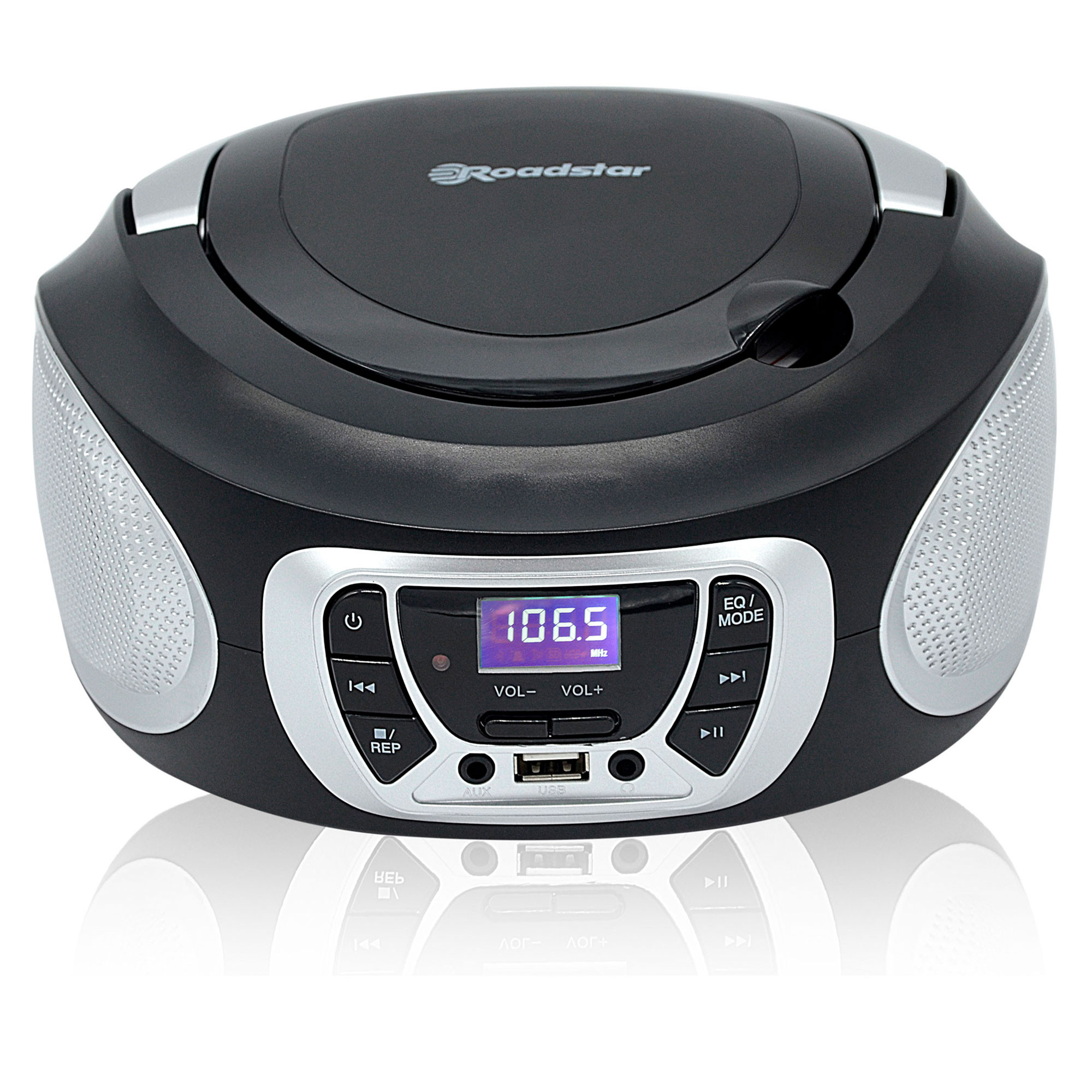 Roadstar CDR365U/SL Radio CD Player Portátil Digital FM PLL, Boombox