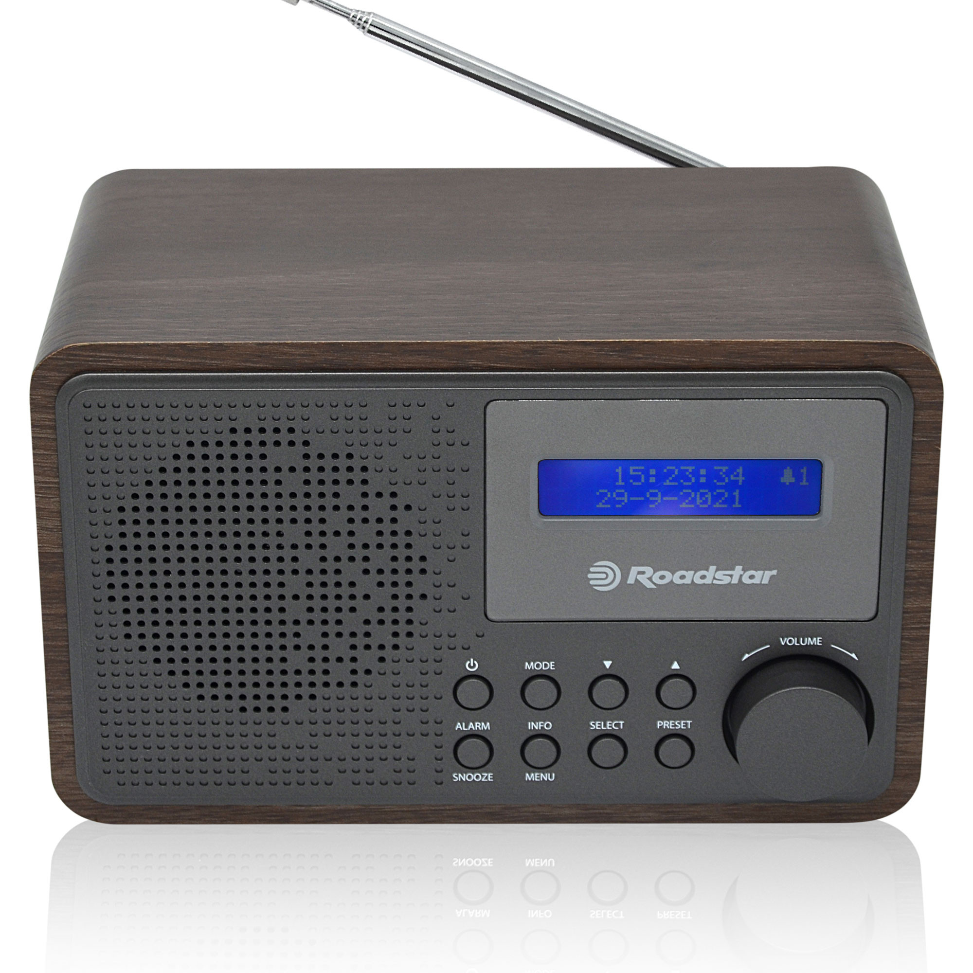 Roadstar TRA-2235BL Radio Portátil FM Analógica, Funciona a Red / Pilas,  Toma de Auriculares, Transistor Pequeño y Ligero para Casa, Cocina, Altavoz  6.4W, Excelente Recepción, Azul