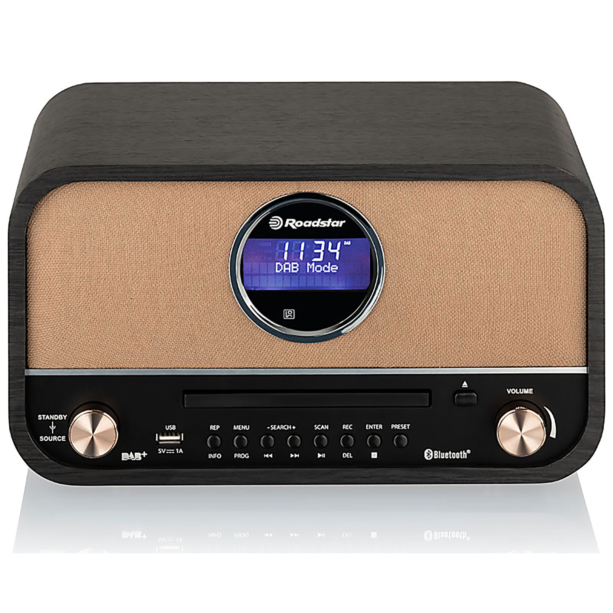 Réveil Digital Radio DAB+ FM Roadstar – Double Alarme, écran LCD Lumineux, Chargeur USB, Fonction Snooze – Blanc - 2