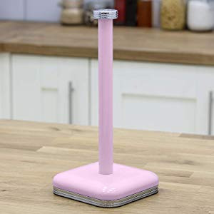 Porte-Rouleaux Cuisine Swan Retro - Acier Laqué Bleu Avec Détails Chromés