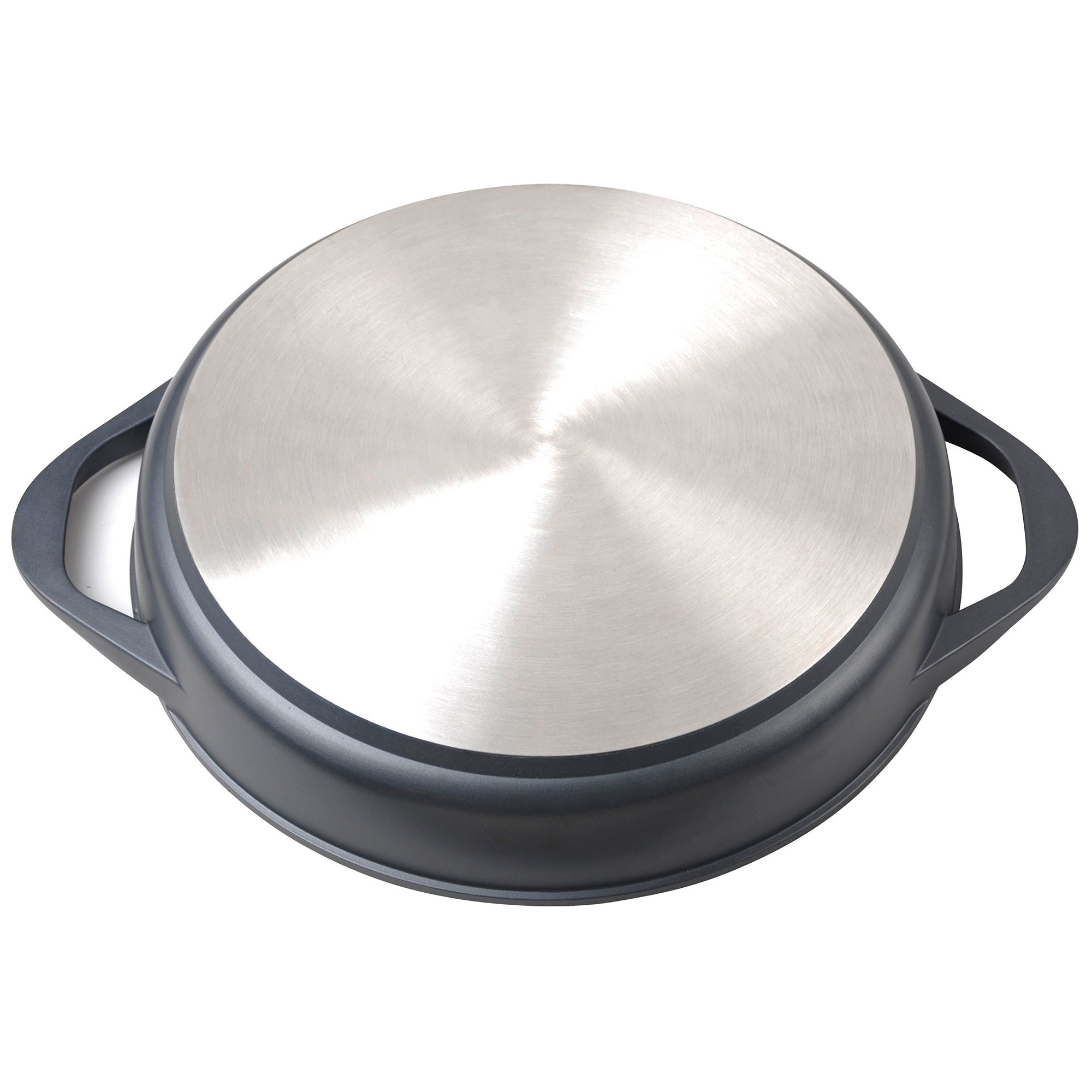 Libre de BPA Aluminio Forjado Tapa de Cristal Cacerola Antiadherente WeCook 10016 Cazuela de Cocina Inducción Profesional 16 cm 