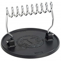 Victoria Prensa Hamburguesas Smash Burger Hierro Fundido Esmaltado 16,5cm Aplastador de Carne para Barbacoa Profesional, Mango Resistente al Calor, Libre de Tóxicos sin PTFE ni PFOA ?>
