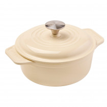 Victoria Horno Holandés Hierro Fundido Esmaltado White Sable Inducción 20cm/ 1,9L Cocotte Apta Fuego, Barbacoa, Horno, Vitrocerámica, Libre de Tóxicos sin PTFE ni PFOA ?>