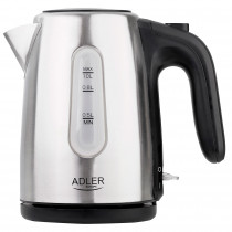 Adler AD1273 Hervidor de Agua Eléctrico 1 Litro, Acero Inoxidable sin BPA, Apagado Automático, Inalámbrico 360º sin Cable, Resistencia Oculta, 1200W ?>