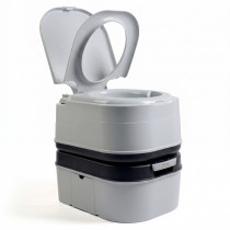 briebe Camp Comfort WC Inodoro Portátil Químico Adultos Potty 24L Camping, Camper, Auto Caravana, Water con Cisterna Descarga Agua 20L, Válvula Drenaje contra Fugas, Fácil de Limpiar y Vaciar, Gris ?>