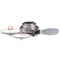 Berlinger Haus Moonlight Batería Cocina Inducción 9 Piezas, Mango Extraíble Intercambiable, Antiadherente sin PFOA, Aluminio, Set Cacerolas y Sartenes, Tapas Cristal + Herméticas, Apilable ?>