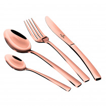 Berlinger Haus Rose Gold Cubertería Completa 24 Piezas Acero Inoxidable, Juego Cubiertos 6 Personas, Hogar, Camping, Hoteles, Acabado Espejo Pulido Brillante, Diseño Moderno y Elegante, Oro Rosa ?>