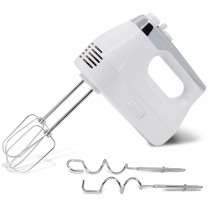 briebe Elegance Batidora de Varillas Eléctrica 400W, Amasadora de Mano Especial Repostería, 5 Velocidades + Turbo, Accesorios Batir y Amasar Acero Inox, Claras, Nata, Masa Pizza, Bizcocho, Blanca ?>