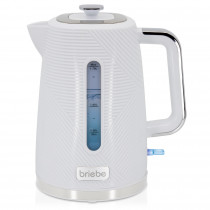 briebe Elegance Hervidor Agua Eléctrico 1,7L Inalámbrico, Tetera Infusiones 2200W Ebullición Rápida, Libre de BPA, Base de 360°, Controlador Strix, Apagado Automático, Diseño Moderno, Blanco ?>