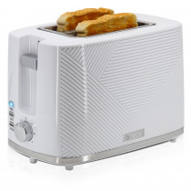 briebe Elegance Tostadora Pan Ranura Ancha, Tostador 2 Rebanadas, 7 Niveles Tostado, Calientapanecillos, Función Cancelar, Recalentar y Descongelar, Bandeja Recogemigas, 870W, Diseño Moderno Blanco ?>