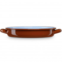 briebe Cacerola Baja Inducción 28 cm, Cazuela 3 L Fuente Acero Esmaltado Vitrificado Apta, Vitrocerámica, Fuego, Gas, Horno, Restaurantes / Hogar, Terra Vintage Marrón Teja ?>