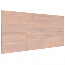 briebe Cabecero Cama 100 cm Estilo Nórdico, Cabeceros de Madera Originales, Cabezal Decorativo Natura Roble Aurora/ Fondo Blanco ?>