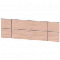 briebe Cabecero Cama 160 cm Estilo Nórdico, Cabeceros de Madera Originales, Cabezal Decorativo Natura Roble Aurora/ Fondo Blanco ?>