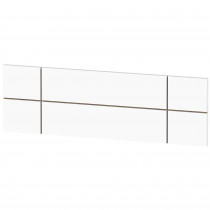 briebe Cabecero Cama 160 cm Estilo Nórdico, Cabeceros de Madera Originales, Cabezal Decorativo Natura Blanco / Fondo Roble Cambrian ?>