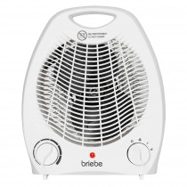 briebe HT1126 Calefactor Ventilador Eléctrico Portátil, Aire Caliente / Frío, 2 Niveles de Potencia, Termostato, Sistema de Seguridad contra Sobrecalentamiento, Calefacción Hogar, Camping, 2000W ?>