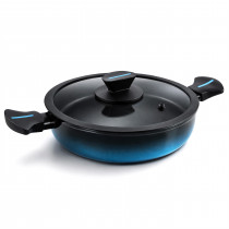 briebe MARE Cacerola Baja Inducción, Acero Forjado 28 cm, Antiadherente Libre PFOA, Tartera Profesional, Alta Resistencia, Aptas Para Todo Tipo de Fuegos, Tapa de Cristal, Fabricada en España ?>