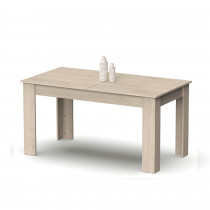 briebe Mesa Comedor Extensible, Salón o Cocina para 6 a 10 Personas 140-195x77x80 cm (Ancho Cerrada - Abierta x Alto x Profundo) Muebles Diseño Moderno, Opal Roble Aurora ?>