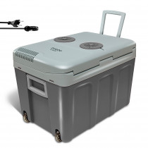 briebe CF1155 Nevera Portátil Eléctrica de Viaje para Coche, Camping, 12V / 220V, Capacidad 40 L, Ruedas, Refrigera, Mantiene el Calor, Modo Bajo Consumo, Gris ?>