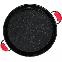 Briebe Paellera Valenciana Esmaltada 38cm, Acero Esmaltado Antiadherente, 8 Raciones de Paella Apta para Gas, Horno ?>