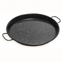 briebe Paellera Valenciana Inducción 15 cm, Acero Esmaltado, Mini Paella, Aperitivo, Degustación, Apta para Vitrocerámica, Fuego, Gas, Horno, Levante Negro Jaspeado ?>