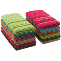 briebe 6 Paños de Cocina 100% Algodón Rizo, Fabricados en Portugal, Alta Absorción y Suavidad 50x50 cm, 500 g/m², Pack de Trapos Colores Variados, Duraderos y Resistentes ?>