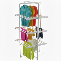 briebe Tendedero Plegable Ropa Vertical | Eléctrico 30 Calentadores Bajo Consumo 300 W | Secado Rápido y Eficaz | Compacto, Ligero y Portátil | Ahorra Espacio | Interiores | Aluminio ?>