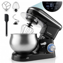 briebe Batidora Amasadora Repostería Profesional Robot Cocina, Movimiento Orbital, Varillas, 1800W MAX, Bol 5 L, 6 Velocidades + Función Pulso, Pantalla Táctil LED, KM1164  ?>