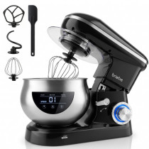 briebe Batidora Amasadora Repostería Profesional Robot Cocina, Movimiento Orbital, Varillas, 1800W MAX, Bol 5 L, 6 Velocidades + Función Pulso, Pantalla Táctil LED, KM1164  ?>