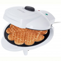 Camry CR 3022 Gofrera 5 Gofres Forma Corazón, Placas Antiadherentes, Regulador de Temperatura, Waffle Maker Blanco, 1000W ?>