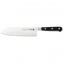 Fagor Couper Cuchillo Profesional Cocina Santoku con Punta 18 cm Hoja Acero Inoxidable Grosor 2,5 mm, Ideal para Cortar Carnes y Verduras, Mango Ergonómico ?>