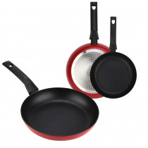 Fagor Nela Rouge Set Juego Sartenes Inducción 20-24-28 cm, Aluminio Extragrueso Espesor 3 mm, Antiadherente Ecológico Doble Capa sin PFOA, Apta para Todas Las Cocinas, Vitrocerámica, Gas, Lavavajillas ?>