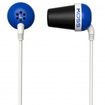 Koss Plug B Classic Auriculares con Cable, Cascos Intraurales In Ear de Botón, Earphones Ligeros Compatibles con Smartphones, Earbuds, Sonido con Graves de Calidad, Conexión Jack 3,5mm, Azul ?>