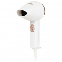 Mesko MS2275 Secador Pelo de Viaje Compacto, 2 Niveles de Potencia, Boquilla Concentradora, Motor Bajo Ruido 1400W, Blanco  ?>