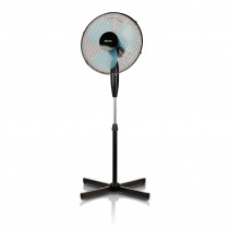 MPM MWP-17/C Ventilador de pie oscilante, 42 cm, altura ajustable, 3 velocidades, negro, 50W ?>