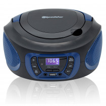 Roadstar CDR-365U/BL Radio CD Player Portátil Digital FM PLL, Reproductor CD, CD-R, CD-RW, CD-MP3, Puerto USB, Stereo, AUX-IN, Salida de Auriculares, Negro / Azul ?>