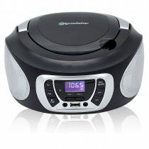 Roadstar CDR-365U/SL Radio CD Player Portátil Digital FM PLL, Reproductor CD, CD-R, CD-RW, CD-MP3, Puerto USB, Stereo, AUX-IN, Salida de Auriculares, Negro / Plata ?>