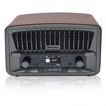 Roadstar HRA-270D+BT Radio Portátil Vintage Digital DAB/DAB+/FM, Bluetooth, USB, Stereo, AUX-IN, Pantalla LCD, Conexión para Auriculares, Despertador Alarma Dual, Madera ?>
