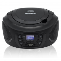 Roadstar Radio Portátil CDR-375D+/BK Radio CD Player Portátil DAB / DAB+ / FM, Reproductor CD-MP3, CD-R, CD-RW, Puerto USB, Stereo, Mando a distancia, AUX-IN, Salida de Auriculares, Negro ?>
