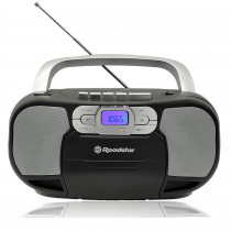 Roadstar RCR-4635UMP/BK Radio CD Portátil Cassette, Radio Digital PLL FM, Reproductor CD-MP3, USB, AUX-IN, Salida de Auriculares, Negro ?>