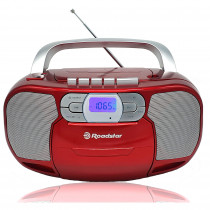 Roadstar RCR-4635UMP/RD Radio CD Portátil Cassette, Radio Digital PLL FM, Reproductor CD-MP3, USB, AUX-IN, Salida de Auriculares, Rojo ?>