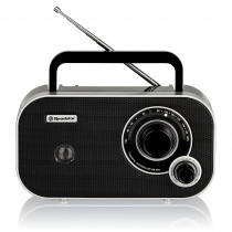 Roadstar TRA-2235BK Radio Portátil FM Analógica, Funciona a Red / Pilas, Toma de Auriculares, Transistor Pequeño y Ligero para Casa, Cocina, Altavoz 6.4W, Excelente Recepción, Negro ?>