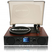 Roadstar TTR-8850ED+BT Tocadiscos de Vinilo 33/45/78 rpm, Radio FM/DAB+/RDS, Bluetooth, Puerto USB/ Tarjeta SD, Equipo de Música Hi Fi Altavoces Integrados, Mando a Distancia, Vintage, Madera ?>