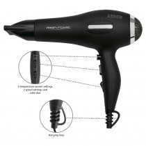 Proficare HTD 3017 - Secador de pelo profesional iónico, motor profesional AC, 3 niveles de temperatura, 2 temperatura, 2200 W ?>