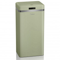 Swan Retro Cubo Basura Cocina con Sensor de Apertura Automática, Metálico, Capacidad 45 Litros, Diseño Vintage, Verde ?>